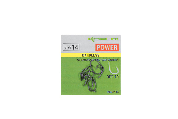 Korum - Carlige Xpert Power Hook Barbless, 10buc/plic
