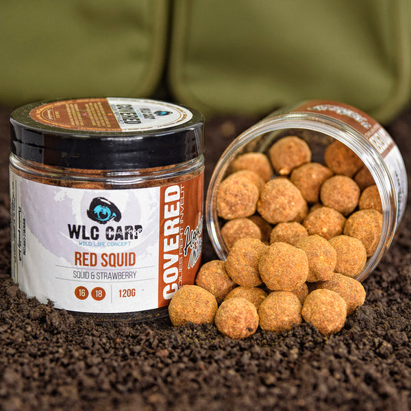 WLC Carp - Boilies Carlig Covered Red Squid 16-18mm