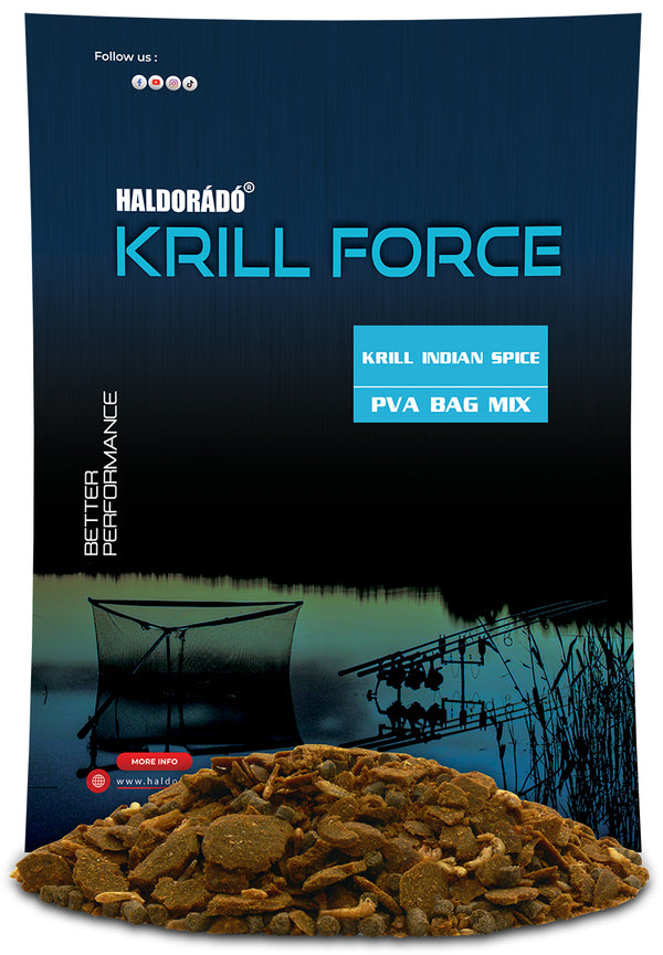 Haldorado - Krill Force PVA Bag Mix, 600g, Krill Indian Spice