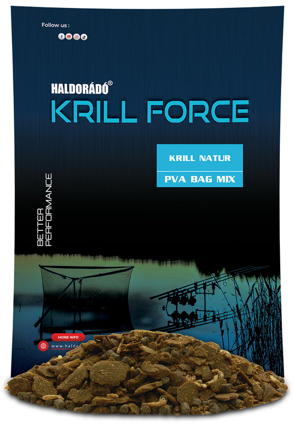 Haldorado - Krill Force PVA Bag Mix, 600g, Krill Natur