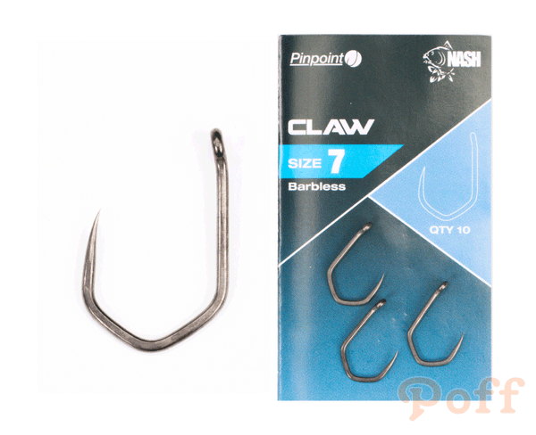 Nash - Carlige Pinpoint Claw Barbless, 10buc/plic