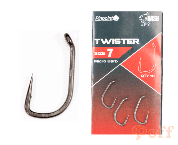 Nash - Carlige Pinpoint Twister, 10buc/plic