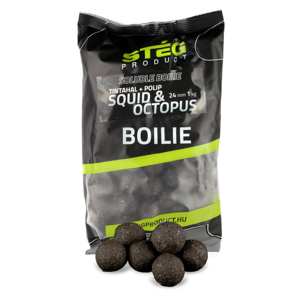 Steg Product - Boilies Soluble Boilie, 24mm, 1kg, Squid & Octopus