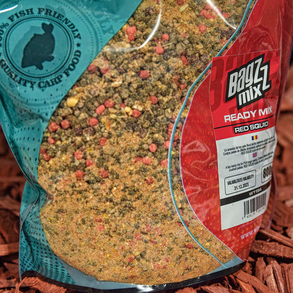 WLC Carp - Baggz Ready Mix, Red Squid, 800g