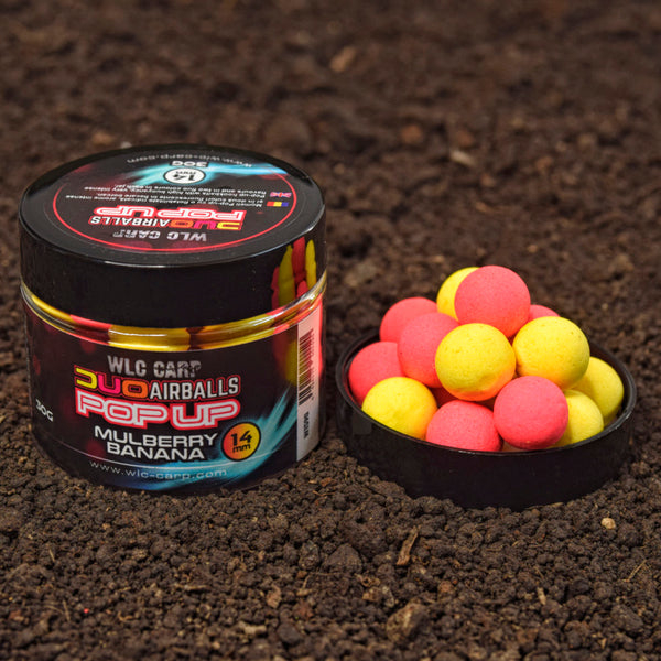 WLC Carp - Duo Airballs Pop Up Mulberry Banana 14mm