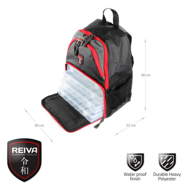 Reiva - Rucsac Spinning cu 4 Cutii 30x22x38cm