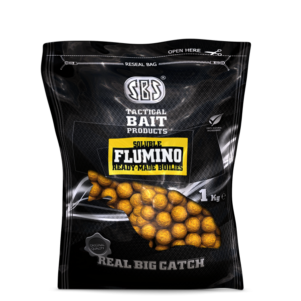 SBS - Boilies Solubil Flumino Ready-Made Squid&Octopus 1kg 20mm